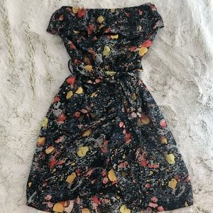 Lush Midi Floral Tube Dress